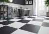 GRES PORCELAIN FLOOR TILES CAMBIA BLACK GLAZED - SATIN - MATTE  RECT.SIZE : 59,7/59,7 cm CLASS 2 ( PALL.45,76 M2 )K.J.CERRAD