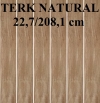 FLOOR TILES GRES PORCELAIN TERK ( TORVIK ) NATURAL PD-ST-TE-0003 SATIN - MATTE RECY.SIZE : 22,7/208,1cm CLASS 1 ( PALL.56,70 M2 )K.J.EGEN